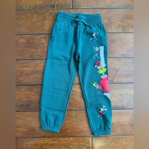 Green Grinch Graphic Jogger Pants for Kids